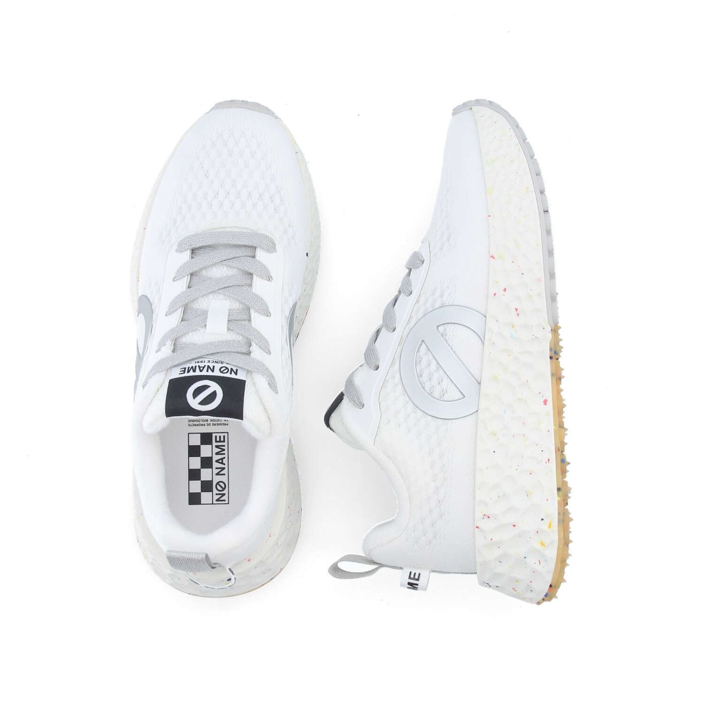 CARTER FLY W - MESH RECYC/SIDE - BLANC/ARGENT